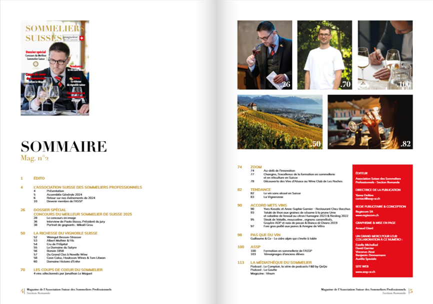 SOMMELIERS SUISSES MAGAZINE N°2 | assp-sr.ch